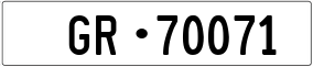 Trailer License Plate